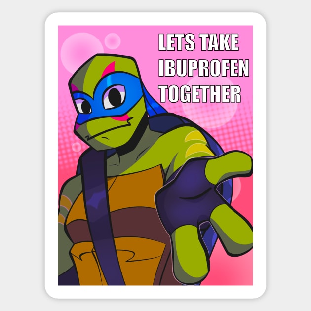 Ibuprofen Sticker by angelicneonanime